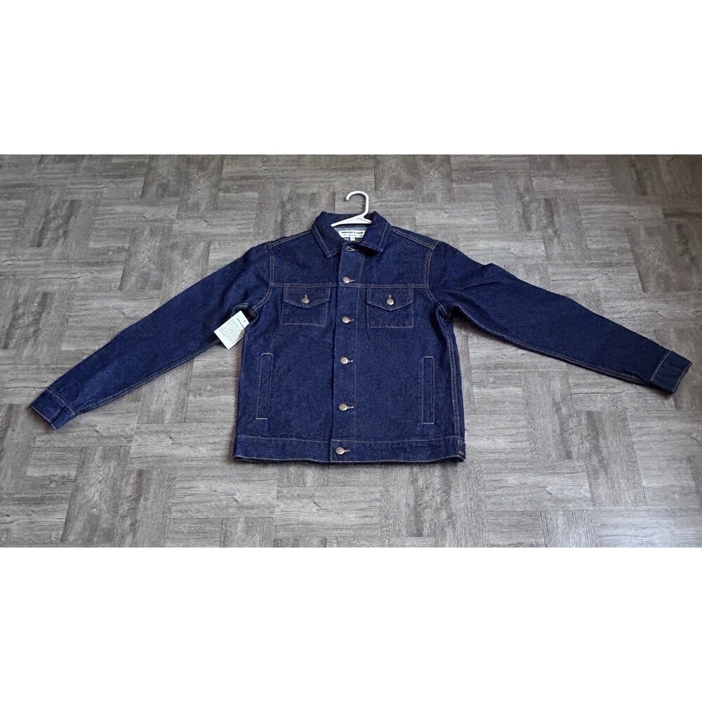 American Apparel Jeans Women’s XS Blue Denim Jacket Trucker Button Front NWT